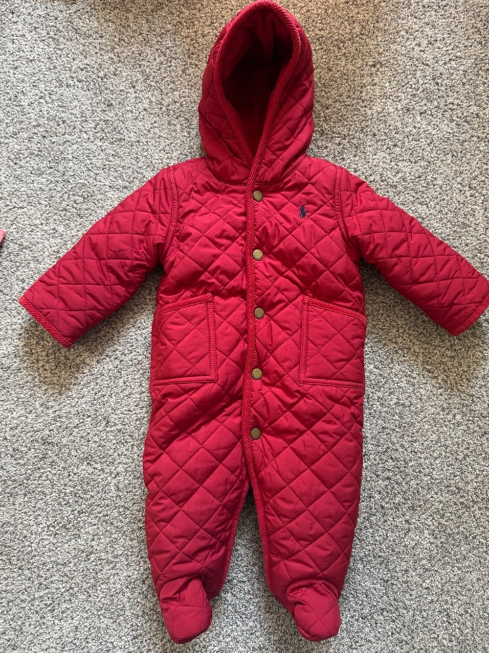 Vintage Ralph Lauren 6-month Fleece Snowsuit
